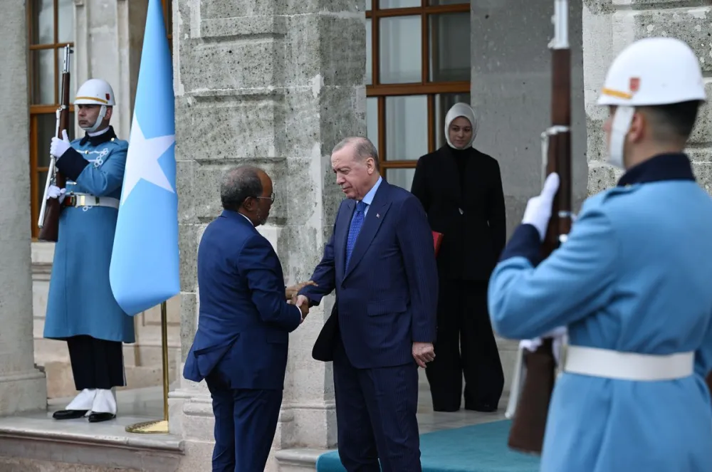 Cumhurbaşkanı Erdoğan, Somali Cumhurbaşkanı Hasan Şeyh Mahmud ile bir araya geldi