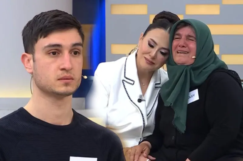 Ağlayan anne, taş kesilen evlat! Canlı yayında dikkat çeken görüntü