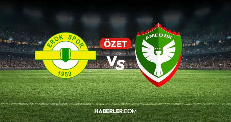 Erokspor Amedspor maç özeti ve golleri! (ÖZET) Erokspor Amedspor kaç kaç bitti, golleri kim attı?