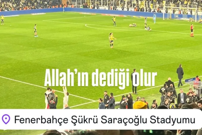 Fenerbahçeli taraftarların arasındaydı! Bu paylaşımı bakın kim yapmış