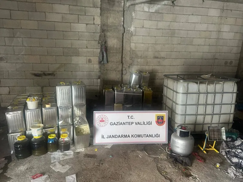 Gaziantep'te 1500 litre sahte zeytinyağı ele geçirildi