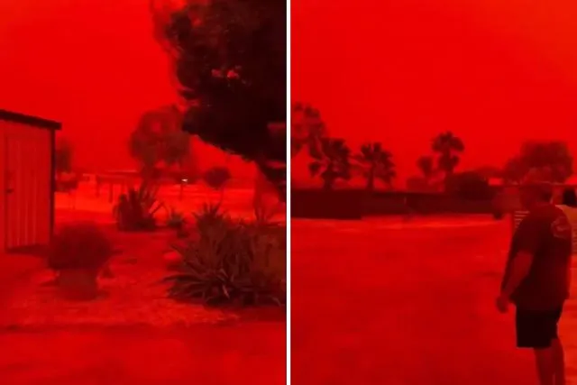 Avustralya'da Kızıl Kabus: Gökyüzü Kan Rengine Büründü