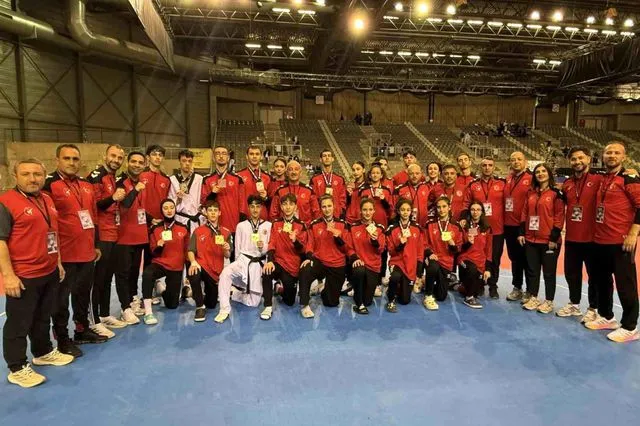 Milli taekwondoculardan Belçika