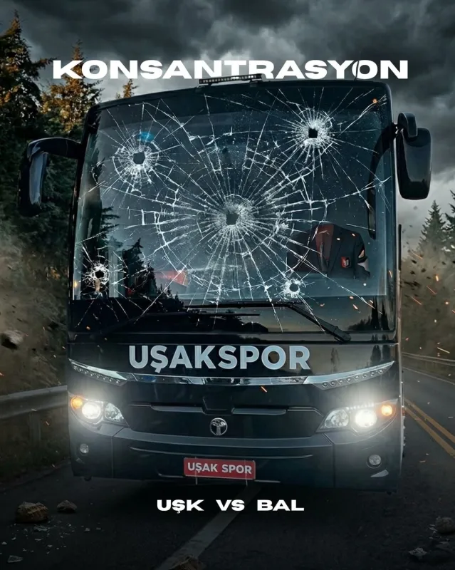 Uşakspor'dan Balıkesirspor maçı öncesi olay paylaşım
